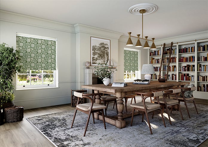 Land & Shore Rowallane (Blackout), Green - Twist&Fit Roller Blind - Image 7